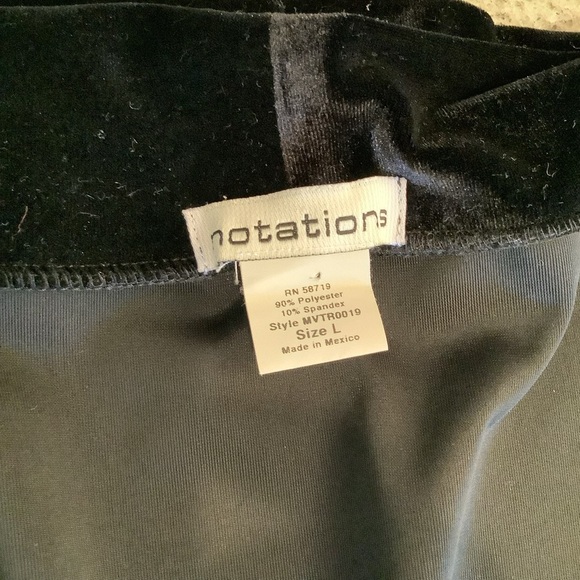Velour Black Women's Open Front Sweater Size Large Velvet - Picture 4 of 6
